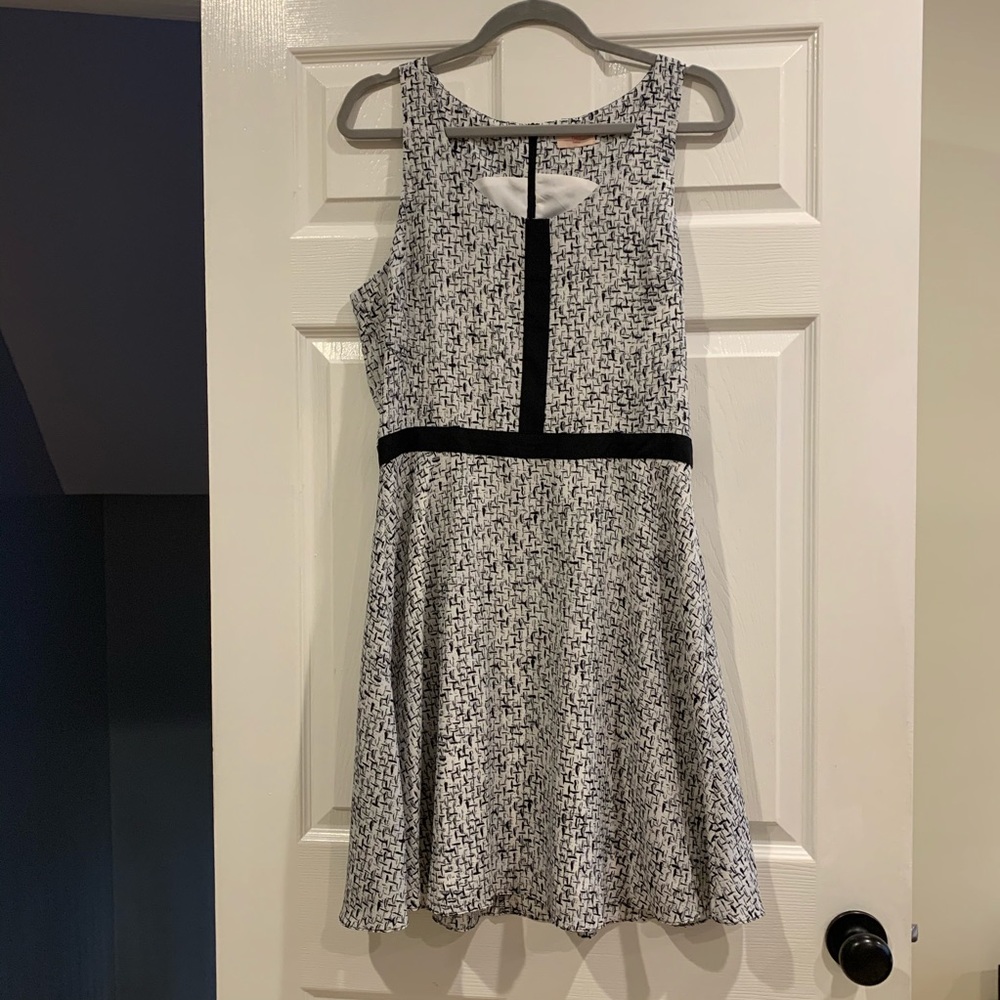 Fun black and white patterned dress